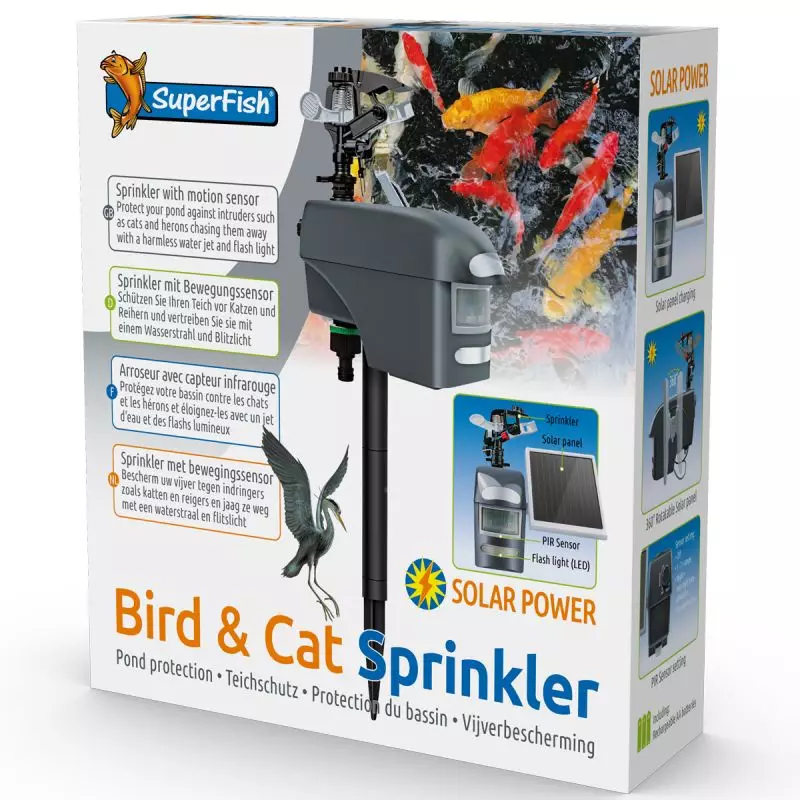 répulsif à jet d'eau automatique superfish bird & cat sprinkler répulsif à jet d'eau automatique superfish bird & cat sprinkler